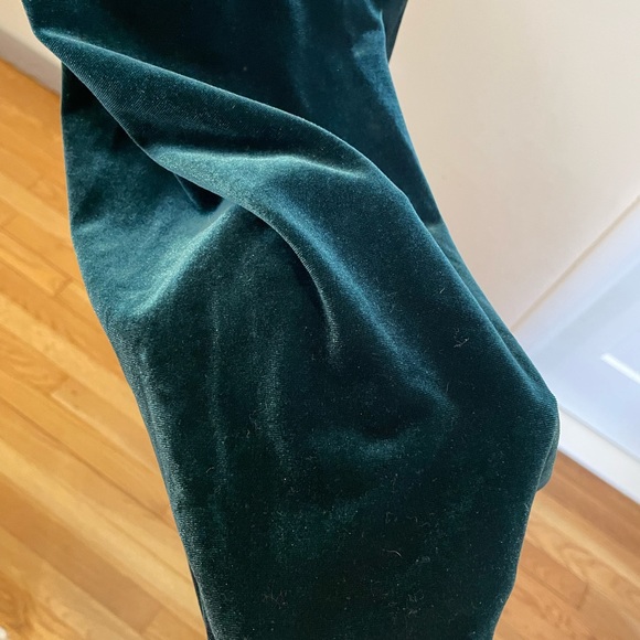 Express Deep Green Velvet Cocktail Dress - Picture 3 of 6